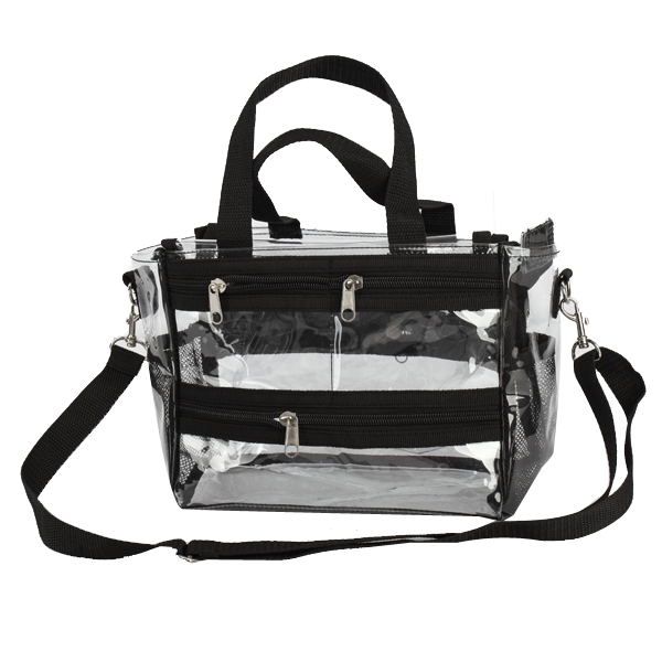 Transparent Beauty Accessories Organizer PVC Makeup Bag with Shoulder