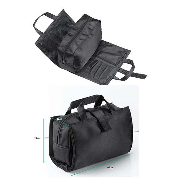 travel makeup case with brush holder